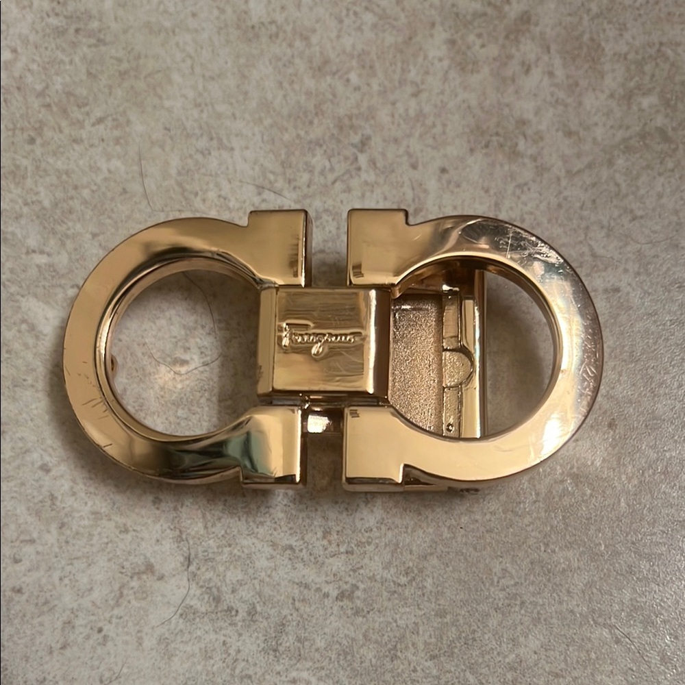 Gold Salvatore Ferragamo Women's Belt Buckle